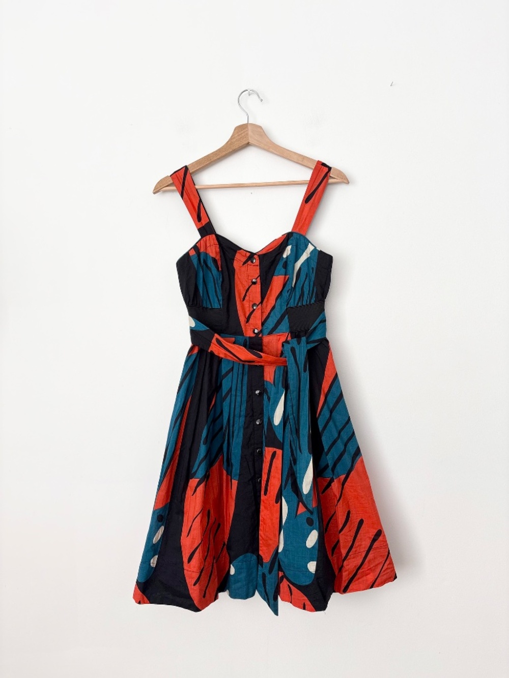 Anthropologie Maeve fit and flare midi dress